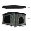 Car Roof Top Tent Camouflage Large Hard Shell Box Gas Assisted Pop Up Bunk 2-3 Person 3000mm Waterproof Camping Telescopic Ladder 5.5cm Mattress Boot Bags Anti Condensation FREE Storage Net & Torch