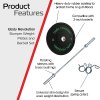 7ft Olympic Weightlifting Bar Bumper Weight Plate Sets 10kg Weight Set 5kg Pair