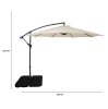 Cantilever Parasol 3m With Square Base - Cream