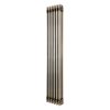 Traditional 3 Column Radiator - 1500 x 290mm - Raw Metal