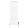 Oval Single Column Radiator & Valves - 1800mm x 600mm - White