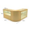Hera LED Shop Counter Set K1200, C1200 & CM60 - Maple