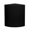 MonsterShop Gemini Retail Display Shop Counters Set & Glass Showcase Cabinet Units, Black