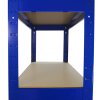 Racking Shelving Unit Boltless 5 Tier Garage Shelves, 5 x 75cm Wide Storage Organisation Workshop Shed Heavy Duty Steel 5 Shelves - 30 x 75 x 150cm Space Saver Bundle