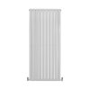 Designer Radiators 160 x 70cm Flat Panel Modern Central Heating Gloss White Vertical Column Double Panel Wall Mounted Slimline Kitchen Living Room Bathroom Commercial Cleaning Brush & Fixing Kit