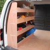 Monster Racking VW Caddy Van Racking & Shelving Storage Unit, 122.5cm x 122cm x 30cm, Plywood