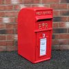 Royal Mail Post Box ER Cast Iron Wall Mounted Wedding Authentic Pillar Replica Lockable Post Office Letter Box Red