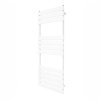 Vertical Towel Radiator Designer Flat Panel 1200mm x 450mm Bathroom Heated Rail Gloss White Central Heating Ladder Heater Wall Mounted Carbon Steel FREE Cleaning Brush Fixing Kit & Brackets