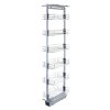 KuKoo Pull Out Kitchen Larders, 46cm D, 190-220cm H, Soft Close Slide Out, Storage Cabinet Wire Baskets