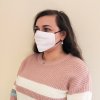 Sublimation Face Masks White Blank / 50 Pack Of Medium Facemasks / 5 Layer Filter Custom Print Heat Transfer Press Customise Personalise Dye Printing Reusable