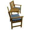 Wooden Companion Love Seat Garden Chairs 2 Tier Table Parasol Hole Corner Bench Bistro Set Twin 2 Seater Jack & Jill Outdoor Patio Furniture 320kg Total Capacity Solid Acacia Hardwood 2 FREE Cushions