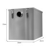 Commercial Grease Trap 35L Under Sink Interceptor 5KG Stainless Steel Waste Fat Oil Water Separator Filter Restaurant Kitchen Takeaway Hotel Cafe 50mm Inlet Outlet Compact 33cm H x 29cm W x 39cm D