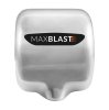 Maxblast Automatic Hand Dryer HEPA Filter High Speed Commercial Toilet Bathroom Energy Saving Electric 7 Second Dry Time Auto Cut Off Polished Stainless Steel Silver 72DB Wall Mounted FREE Fixing Kit