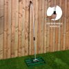 Lawn Leveller 50cm x 32cm Levelling Rake Lute Heavy Duty Lightweight Galvanised Steel Aluminium Green 1.2 - 1.9m Extendable Handle Easy Grip Landscaping Garden Tool Grass Soil Artificial Turf Compost