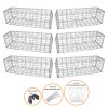 Gabion Baskets Galvanised Steel Cages Mesh Wire Stone Basket Outdoor Spiral Retaining Wall Planter Garden / 100 x 30 x 30cm / 6 Pack