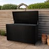 Rattan Cushion Storage Box 996L - Black