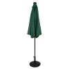 LED Tilt Parasol 2.7m With Tilt Base - Green