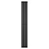 Oval Single Column Radiator - 1800 x 240mm - Black