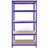 Monster Racking Heavy Duty Garage Storage Shelves (x3) & Workbench Blue 90cm x 182.5cm x 45cm