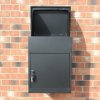 Parcel Post Box Lockable Wall Mounted Secure Large Outdoor Letter Smart Mail Drop Box Weatherproof Galvanised Steel | 5 Keys | 580 x 460 x 360mm