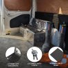 Aluminium Tool Box 35L Lockable Chest 2 Keys Trailer Truck Van Locker Boxes Storage Heavy Duty Checker Plate Rubber Base Liner & Seal Gas Struts Carry Case Small 26