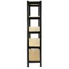 75cm Wide Racking Garage Storage Shelving Heavy Duty 5 Tier Shelf Unit (Black)