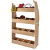 Nissan Primastar Plywood Van Rack Racking Unit Tool Storage Ply Toolbox Shelves Shelving Rack Unit Organiser removable dividers Driver & Passenger Side 4 Shelves 16 Compartments 116 x 67.5 x 28.5cm