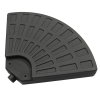 Monster Shop Dark Grey Fan Cantilever Parasol Base Garden Patio Outdoor Umbrella Weight Stand Sand Water Filled Garden Furniture 100cm x 100cm x 7cm