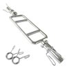 Body Revolution Hammer Curl Barbell Bar  Solid Chrome Steel, Knurled Grip, 120kg Weight Capacity, Compatible with 2-Inch Plates, for Strength & Muscle Building