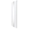 Flat Panel Radiator With Mirror 1800mm x 565mm Modern Designer Double Column Vertical Heater Matt White Carbon Steel Wall Mounted Kitchen Living Room Cleaning Brush Fixing Kit & Brackets