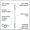 Body Revolution Olympic Barbell Bar 4ft