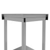 Modular Cocktail Bar Corner Unit With 5cm Splashback 85 x 55 x 55cm 2 Tier Shelf Worktop Prep Workstation Heavy Duty Stainless Steel Adjustable Feet Bar Station Link 2 x Brackets Included