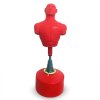 Free Standing Boxing Dummy Large Size Red 175cm Martial Arts Kick Boxing Training Body Revolution Indoor Outdoor Realistic MMA Opponent Partner Punch BOB Targeted Striking Mannequin Portable Gym Use