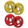 Olympic Tri-Grip Rubber Weight Plates Colour 25kg Set
