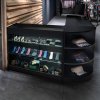 Europa LED Shop Counter Set B1500, C1500, TB60 & LM60 - Black