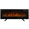 Electric Wall Mounted Inset LED Black Fireplace Free Standing 60