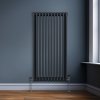 Traditional 3 Column Radiator 1500mm x 562mm Modern Central Heating Heater Matt Anthracite Grey Carbon Steel Vertical Wall Mounted Kitchen Living Room Bathroom Cleaning Brush Fixing Kit & Brackets