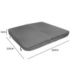 Hot Tub Cover Spa Lid 220cm x 220cm Square Grey Hard Top Weatherproof PVC Leather Foam 25KG/m3 Density Galvanized C-Channel UV Mildew Flame Resistant