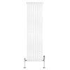 Oval Single Column Radiator & Valves - 1800mm x 480mm - White