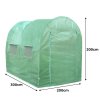 Polytunnel Greenhouse Walk In Galvanised Windows Doors Growhouse PE Cover Gardening Metal Frame Outdoor Garden Tent Vegetable Flower Plant 25mm Diameter | 3 x 2m