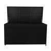 Rattan Cushion Storage Box 700L - Black