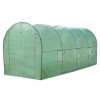 Polytunnel Greenhouse Walk In Galvanised Windows Doors Growhouse PE Cover Gardening Metal Frame Outdoor Garden Tent Vegetable Flower Plant 19mm Diameter | 5 x 2m