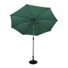 LED Tilt Parasol 2.7m With Tilt Base - Green