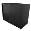 Retail Glass Shelf Product Display Shop Counter Showcase Lockable Cabinet Unit Black - K1200