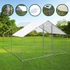Walk In Chicken Run Cage Coop 3m x 4m x 2m Dog Pen House Kennel Large Metal Enclosure Rabbits Ducks Poultry Roof Cover Shelter Sunshade Pets Outdoor Backyard Farm Animal