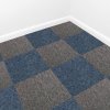 Carpet Tiles 40 x Storm Blue & Anthracite 10 Metres Squared Commercial Hard-Wearing Domestic Heavy Duty Industrial Premium Office Home Flooring 50cm x 50cm MonsterShop