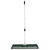 Lawn Leveller 100cm x 32cm Levelling Rake Lute Heavy Duty Lightweight Galvanised Steel Aluminium Green 1.2 - 1.9m Extendable Handle Easy Grip Landscaping Garden Tool Grass Soil Artificial Turf Compost