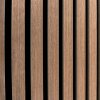 Acoustic Slat Wall Panels x 2 - Dark Walnut