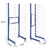 Combi Spray Drying Rack Blue Trolley Eco Paint Shop Woodworking Dry Storage 4 Heavy Duty 360 Degree Castors Mobile 15 Layers 25kg Per Layer 375kg Total Capacity Adjustable Width 182 H x 35/65 W x 59 D