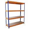 Monster Racking S-RAX 10 x Metal Heavy Duty Shelving Racking Units, 265kg/Shelf, 150cm x 50cm x 180cm